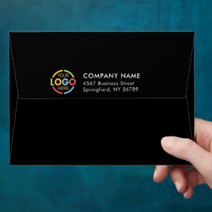 Business Custom Logo Professional Return Address Envelope