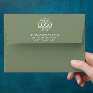 Business Custom Logo Professional Return Address Envelope