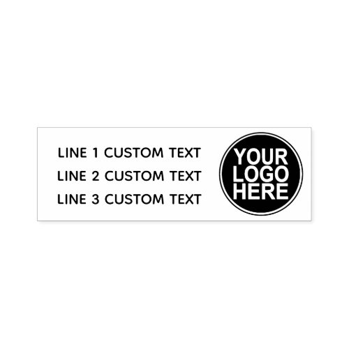 Business Custom Text With Logo Self_inking Stamp