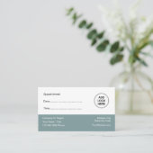 Business Customer Appointment Business Cards (Standing Front)