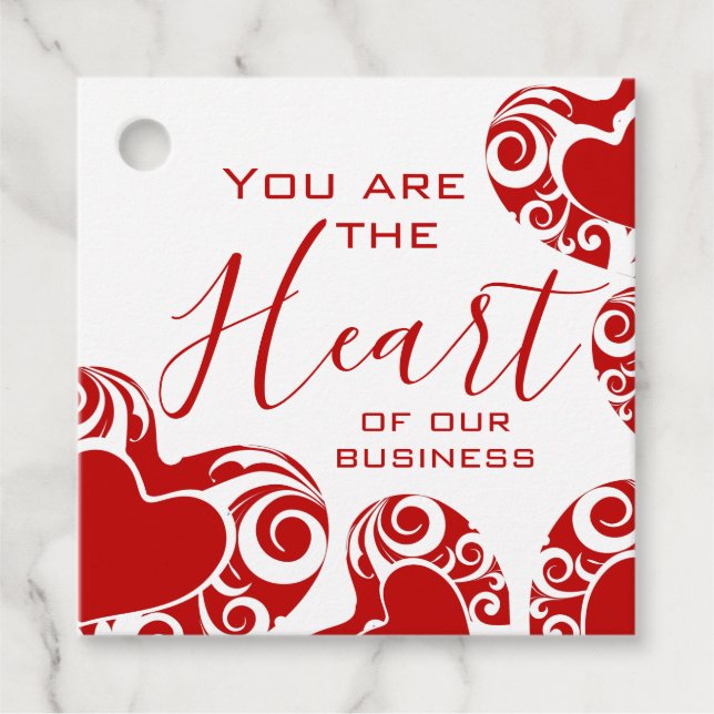 Business Customer Appreciation Thank You Gift Tag (Front)