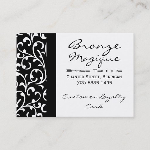 Customizable Business Customer Loyalty Cards Business Cards