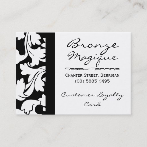 Customizable Business Customer Loyalty Cards Business Cards