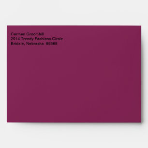 Business Designer Dark Raspberry Envelope