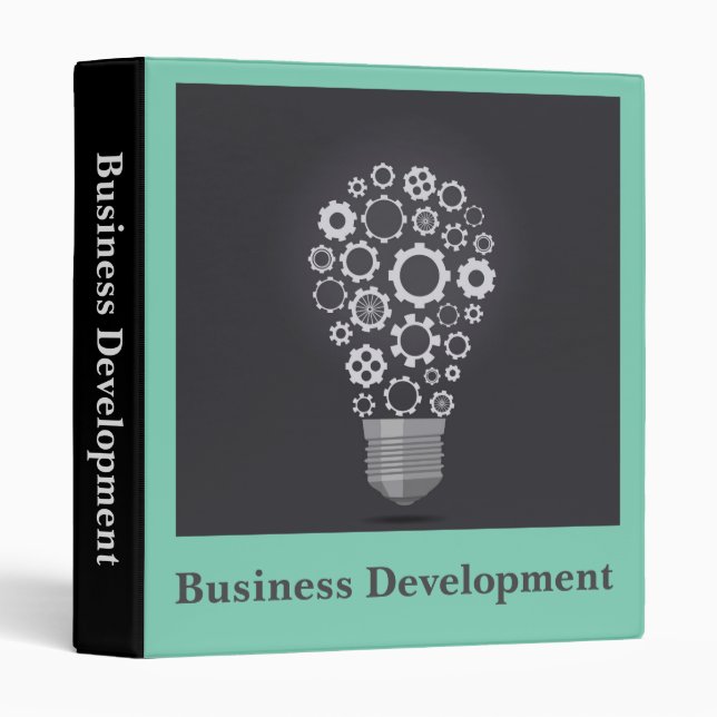 Business Development business plans portfolio Binder (Front/Spine)