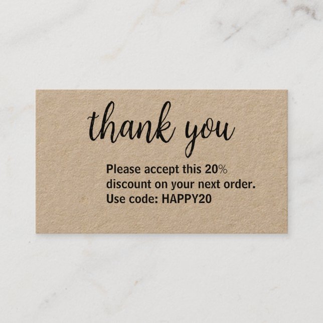 Business Discount Card (Front)