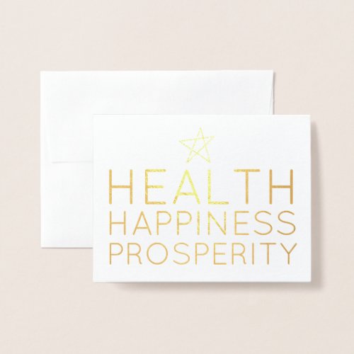 Business diversity neutral winter holiday new year foil card