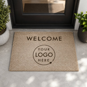 Business Doormat Logo Coir Fiber Welcome Mat