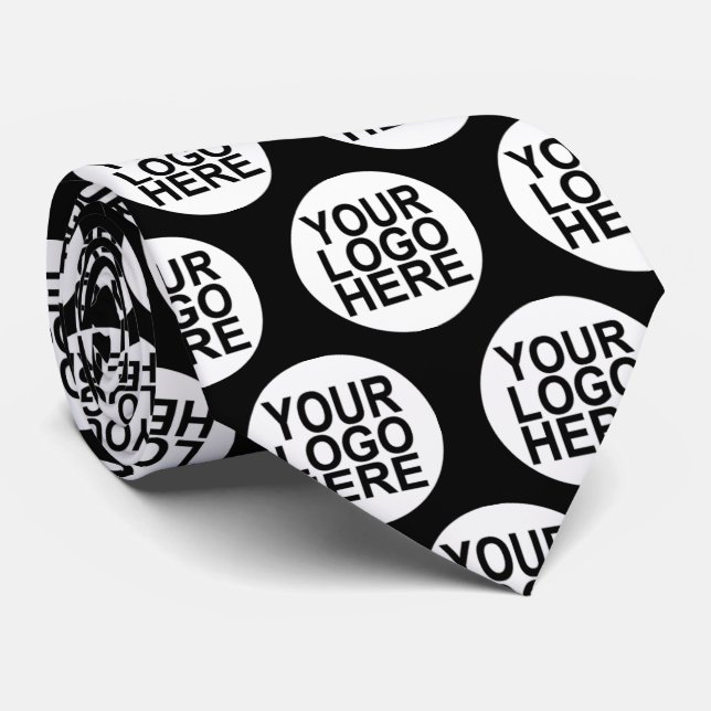 Business Double Sided | Custom Logo Neck Tie (Rolled)