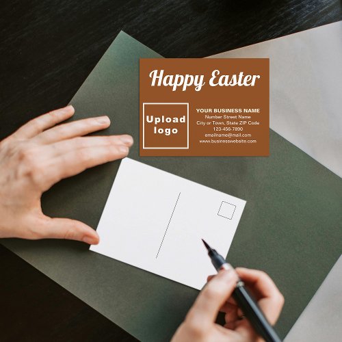 Business Easter Brown Holiday Postcard