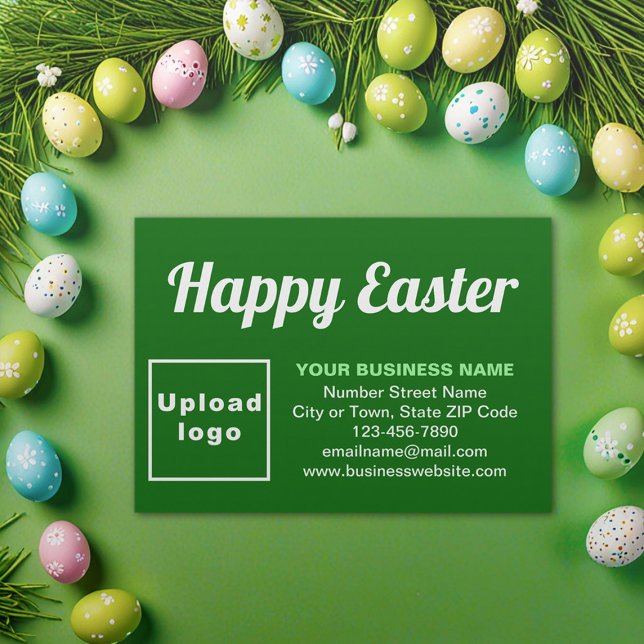 Business Easter Greeting on Green Enclosure Card (Business Easter greeting on green enclosure card)