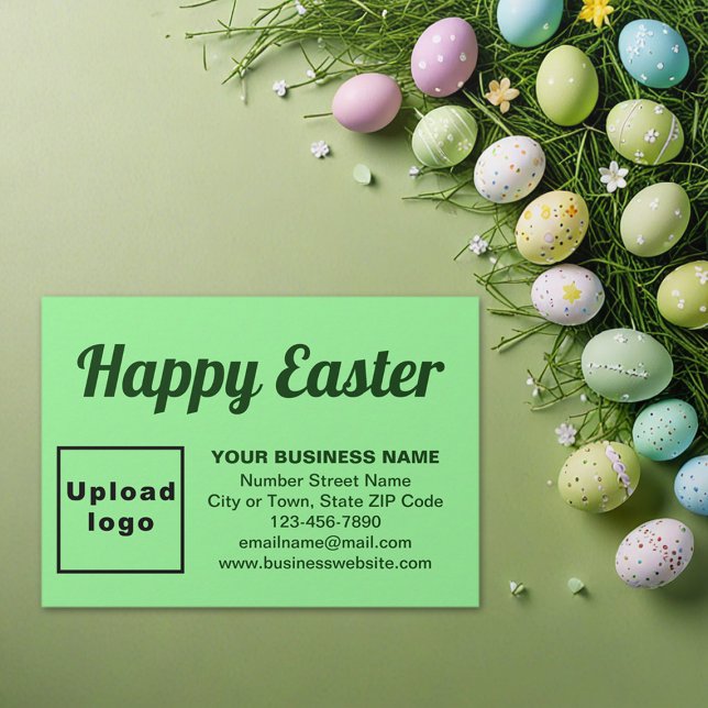 Business Easter Greeting on Light Green Enclosure Card (Business Easter greeting on light green enclosure card)