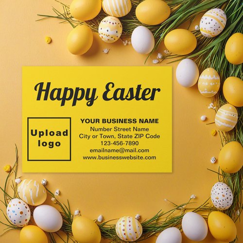 Business Easter Greeting on Yellow Enclosure Card