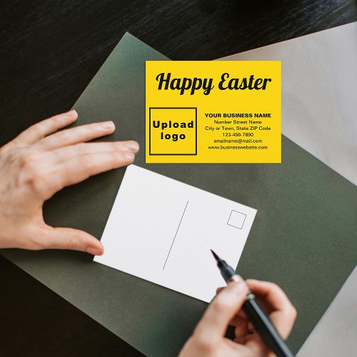 Business Easter Yellow Holiday Postcard