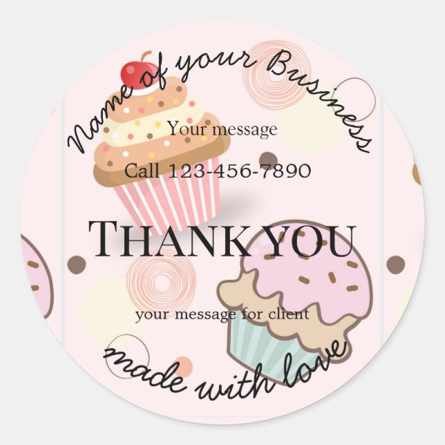 business editable sticker (Front)