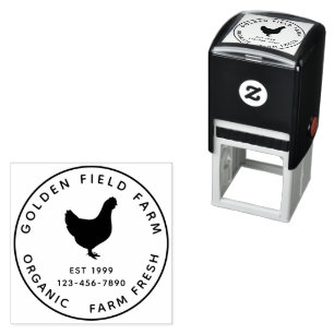 Business Eggs Simple Minimalist Brand Promo Carton Self-inking Stamp