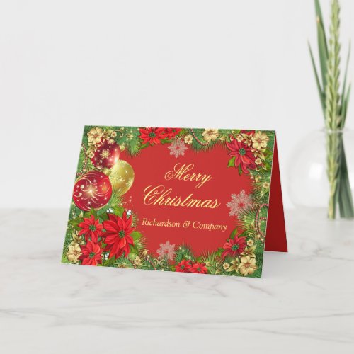 Business Elegance Corporate Christmas Party Holiday Card