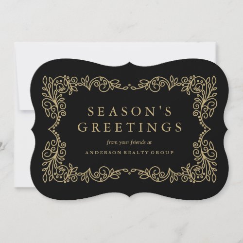 Business Elegance Corporate Holiday Thank You Card