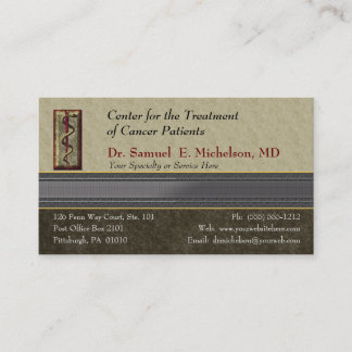 Business Elegance Physician Business Card
