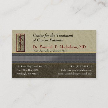 Business Elegance Physician Business Card by hhbusiness at Zazzle