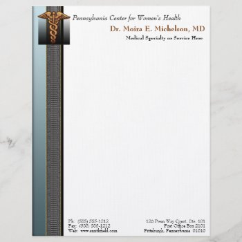 Business Elegance Physician Letterhead by hhbusiness at Zazzle