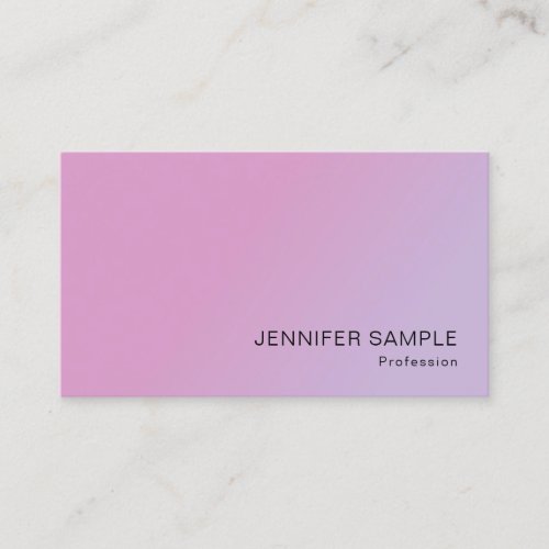 Business Elegant Pink Purple Modern Template Business Card