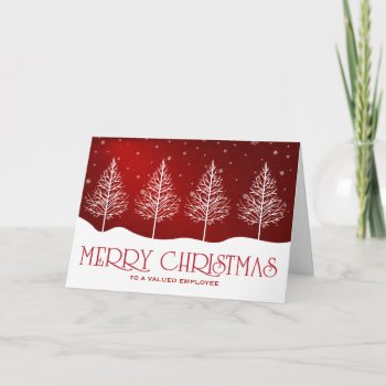 Business Employee Appreciation Christmas Greetings Holiday Card by SquirrelHugger at Zazzle