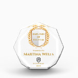 Business Employee award | Logo Custom Gold<br><div class="desc">A simple business logo certificate template in a modern minimalist style. The versatile template can be customized with the award type (certificate of completion,  appreciation,  recognition etc) and further details to recogise the achivements or successful completion of a course or task for any employee.</div>