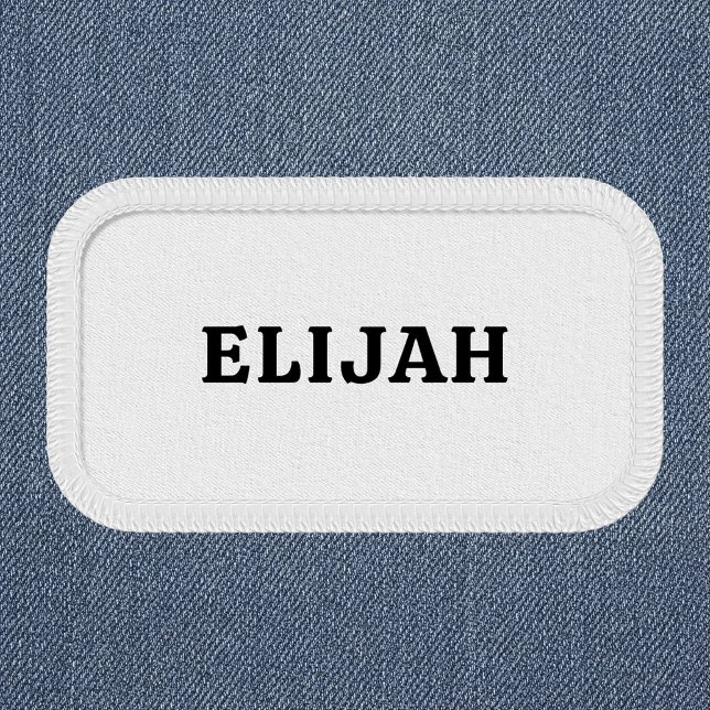 Business Employee Bold Retro Name Patch (Creator Uploaded)