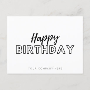 Business Employee Happy Birthday  Postcard