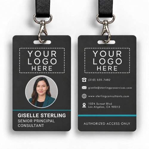Business Employee Photo Identification Badge