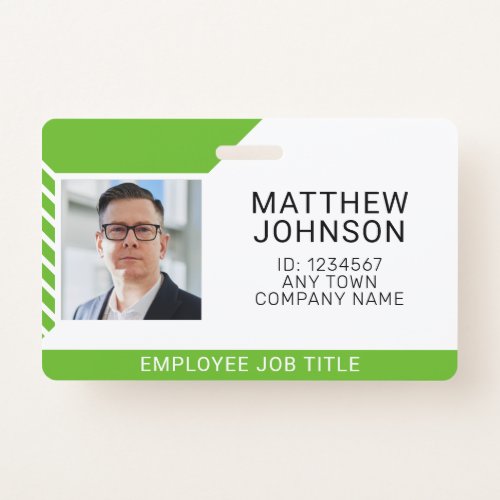 Business Employee Photo Name Template ID Badge