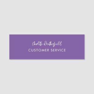 Business Employees Modern Service Personnel Name Tag