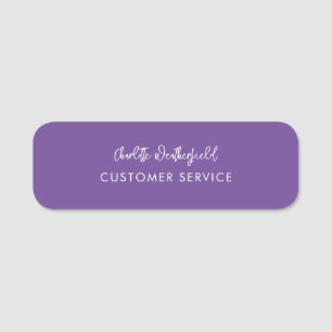 Business Employees Modern Service Personnel Name Tag