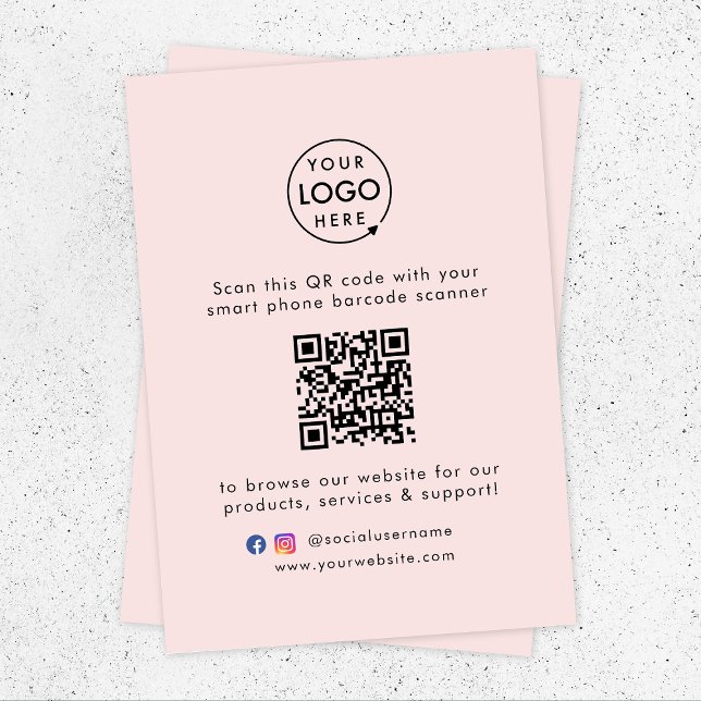 Business Enclosure Card | QR Code Insert Handout (Creator Uploaded)