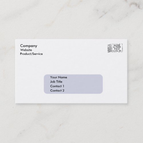 Business Envelope Business Card Template