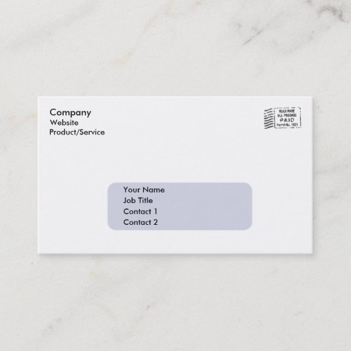Customizable Business Envelope Business Card Template