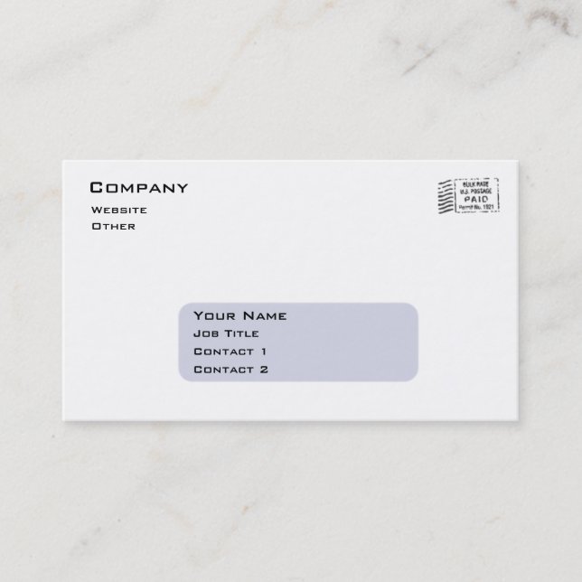 Business Envelope Card (Front)