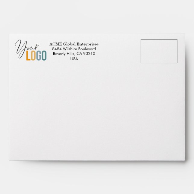 Business Envelope With Your Logo (Front)