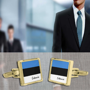 Business Estonia & Estonian Flag fashion / sports  Cufflinks