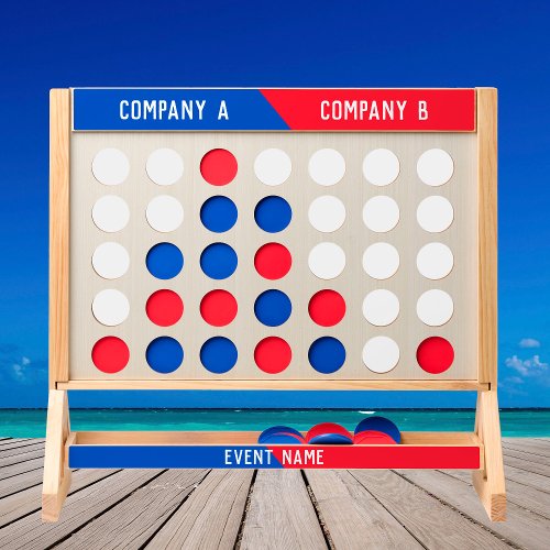 Business Event Blue Red 2 Team Corporate Huge Game Fast Four