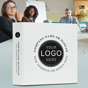 Business Event Company Logo Modern Professional 3 Ring Binder