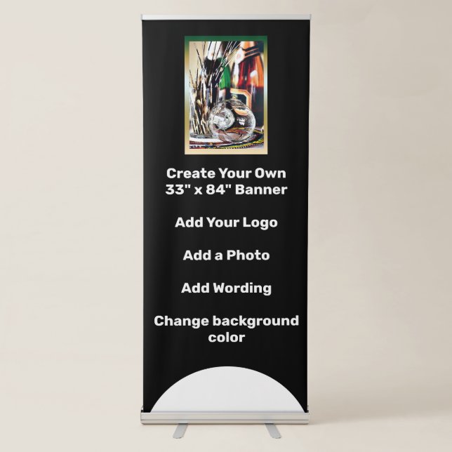 Business event function DIY | YOUR LOGO Retractable Banner (Front)