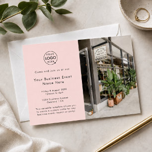 Business Event Invitation   5x7 Photo Invite Cards