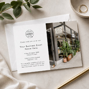 Business Event Invitation   5x7 Photo Invite Cards