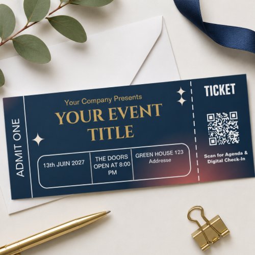 Business Event Logo Concert School Custom Raffle Tickets