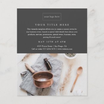 Business Event Minimalist Professional Photo Flyer by stacey_meacham at Zazzle