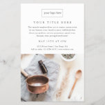 Business Event Minimalist Professional Photo Flyer<br><div class="desc">A simple modern photo business event invitation featuring clean typography and minimal layout. Click the edit button to customize this design with your business photo and details.</div>