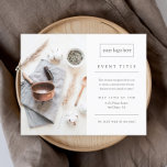 Business Event Minimalist Professional Photo Flyer<br><div class="desc">A simple modern photo business event invitation featuring clean typography and minimal layout. Click the edit button to customize this design with your business photo and details.</div>