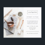 Business Event Minimalist Professional Photo Flyer<br><div class="desc">A simple modern photo business event invitation featuring clean typography and minimal layout. Click the edit button to customize this design with your business photo and details.</div>
